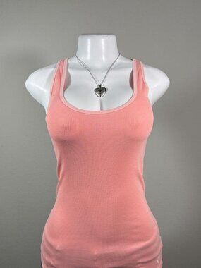 American Eagle tank top vintage pink ribbed scoop neck Medium